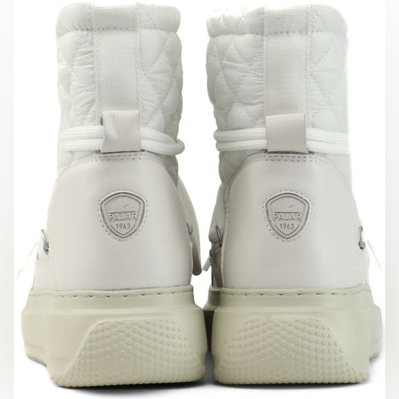 Pajar Canada Gravita Platform Snow Boot White Ice Quilted Warm Sz 9.5 - Picture 3 of 16